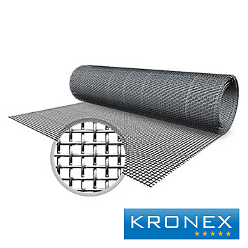 Сетка тканая оцинк. KRONEX 2.5*2.5*0.4 мм. (рулон 1*50 м.)